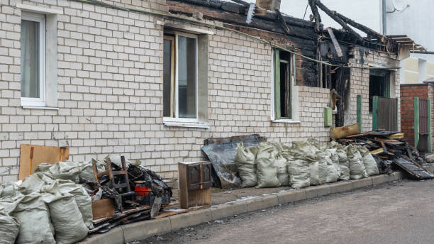 Professional Emergency Fire Cleanup technician working in Lansdowne, MD